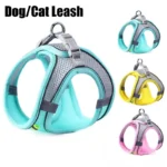 Cat and Dog Leash Anti-shedding Vest Breathable Reflective Pet Chest Harness Small Dog and Cat Leash Pet Outdoor Supplies