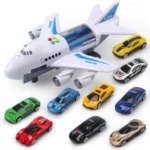 Simulation Track Inertia Airplane Music Stroy With Lighting Plane Passenger Plane Toy Diecasts Car Boy Educational Toy Kids Gift - Image 4