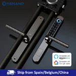 Stainless steel Waterproof biometric fingerprint door Lock electronic Smart door lock RFID Card lock For Aluminum Glass Door - Image 2