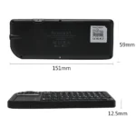 Original Rii X1 2.4GHz Mini Wireless Keyboard English/RU/ES/FR Keyboards with TouchPad for Android TV Box/PC/Laptop - Image 4
