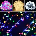 10M 100 LED Globe String Lights Warm White/White Ball Fairy for Party Christmas Wedding New Year Indoor&outdoor Decoration - Image 3