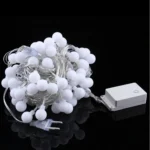 10M 100 LED Globe String Lights Warm White/White Ball Fairy for Party Christmas Wedding New Year Indoor&outdoor Decoration