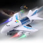 Simulation Track Inertia Airplane Music Stroy With Lighting Plane Passenger Plane Toy Diecasts Car Boy Educational Toy Kids Gift - Image 3