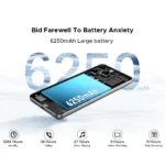 Global Version DOOGEE Note 58 Android 15 Smartphone 8GB RAM+128GB ROM 6.75" HD+ 90Hz IPS Screen 6250mAh Large battery NFC - Image 3