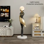 Modern Art Floor Lamp Home decoration Lights Living Room Bedroom Humanoid Atmosphere Lamps Couch High-End Sculpture LED Lighting - Image 2