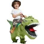 Animal Cartoon Riding T-Rex Inflatable Costume Nursery Kids Dinosaur Role Playing Game Adult Kids Chasing Game Birthday Gift - Image 2