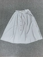 Women's Casual Elegant Split Half Skirt Single Button Stylish Midi Skirt Comfortable Casual Skirts for Ladies - Image 2