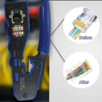 ZoeRax RJ45 Crimp Tool Pass Through Crimper Cutter for Cat6a Cat6 Cat5 8P8C Modular Connector Ethernet All-in-one Wire Tool - Image 5