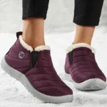Women Boots Waterproof Winter Boots Fur Shoes Women Slip On Ankle Boots Snow Botas Mujer 2025 Winter Shoes Couple Short Boot - Image 3