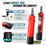 AMPCOM 12 in 1 Network Tool Kit, Professional Portable Ethernet Computer Maintenance LAN Cable Tester Crimper Cutter Repair Se - Image 2