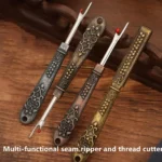 1Pc Multifunctional Thread Cutter Vintage Seam Ripper Sewing Seam Ripper Thread Remover With Cover Sewing Tools Accessories - Image 3