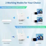 FENVI 5Ghz AX1500 WiFi 6 Repeater Extender Signal Booster Dual Band 2.4G/5GHz Wi-Fi Signal Amplifier Long Range Network Easy Set - Image 6