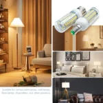 E27 E14 LED Lamp 220V Led Bulb SMD5730 Bombilla LED Light 24 36 48 56 69 72leds Lampada Corn Bulbs Chandelier for House Lighting - Image 6