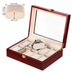 Luxury Wooden Watch Box 1/2/3/5/6/10/12 Grids Watch Organizers 6 Slots Wood Holder Boxes for Men Women Watches Jewelry Display - Image 5