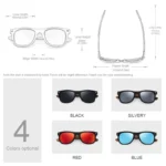 Oi Wood Brand Natural Wooden Sunglasses Men Polarized Fashion Sun Glasses Original Wood Oculos De Sol Masculino New TR90 Frames - Image 2