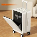 Front-opening Luggage Suitcase for Men and Women Large Capacity 20-26 inch Trolley Case Travel Suitcase Aluminium Frame Luggage