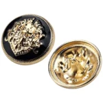 10pcs British College Style Suit Buttons Vintage Pattern Golden Coat Jacket Buttons Sewing Accessories Handmade DIY Shirt Button