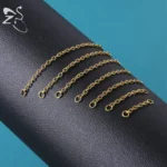 ZS 1PC Stainless Steel Across The Top Nose Ring Chain Heart Double Nose Chain for Women Nose Nail Nose Hole Bead Body Piercing - Image 4