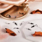 ZS 20G Black Spike Nostril Piercings Stainelss Steel Cone Nose Studs Doule Nose Piering Jewelry Long Spike Nostril Ring Chain - Image 4