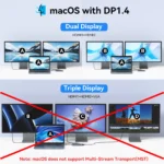 MOKiN USB C HUB Type C 4K@60Hz HDMI Hub,VGA 3USB 3.1 10Gbps PD RJ45 SD/TF Docking Station For MacBook Air Pro Laptop Accessories - Image 4