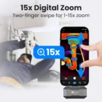 P1 thermal camera 320*240 X³IR Resolution for ios and Android Phone 600℃ High Temp Measurement Range 25Hz for Hvac Inspect - Image 5