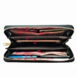 Floral Embossed Long Wallet, PU Leather Credit Card Holder, Simple Trendy Phone Coin Clutch Purse For Women Hand-painted Wallet - Image 6