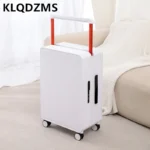 KLQDZMS Travel Suitcase 20 "24 Inch Rugged Boarding Box Men and Women PC Trolley Case Universal Wheel Rolling Travel Luggage - Image 2