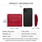  Baellerry Japanese Style Coin Purse for Women Ins Fashion Short Wallet Zipper Pouch Vintage Small Money Bag for Change - Image 6