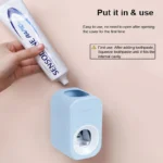 New Toothpaste Squeezer Wall-mounted Toothpaste Holder Home Bathroom No Punching Required Rack Automatic Toothpaste Dispenser - Image 2