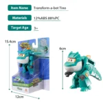 Super Wings Transformable Toys, 2 in Robot Transforming Action Figures, 2-in-1 Mode Robot Toys for Boys Girls 4-6 6-8, Fun - Image 6