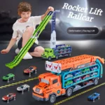 High Quality Metal Alloy Cars Truck Toys Train Track Sets Slot Car Models Children's Toys for Boys Miniature Metal Trolleys Baby