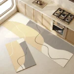 Kitchen Floor Mat Pvc Waterproof Oil-proof Carpet Mats Long Home Decoration Leather Rug Non-slip Custom 주방 카펫 Alfombra Cocina - Image 2