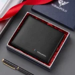 Genuine leather men short Wallet Large-capacity card holder men leather anti-degaussing multi-card wallet long multi-function - Image 5