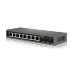 Bullscom 10-Port Network Switch | 8 x 2.5Gb Ethernet + 2 x 10Gb SFP+ | Unmanaged | Plug & Play | High-Speed Connectivity