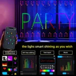 400 LED RGB Smart Curtain Garland Light APP Remote Control DIY Text Pattern Scene Led String Lights Christmas Wedding Holiday - Image 2