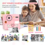 Kids Camera Instant Print, 48MP Digital Camera Selfie 1080P Video Toys Gifts for Girls Boys Aged 3-12 for Christmas/Birthday - Image 3