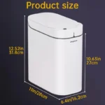 Smart Sensor Garbage Bathroom Trash Can Automatic Adsorption Bag Household Toilet Induction Waterproof Garbage Can Home Supplies - Image 4