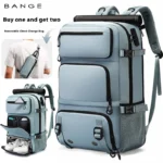 BANGE Expandable Men's Backpack Waterproof 17.3 in Laptop Backpack Man Large Capacity Hiking Travel Bag Male Backpacks for Men - Image 5