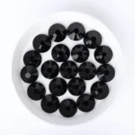QIIY SS3-SS50 Hotfix Glass Flatback Rhinestone Black Glitter Stones Rhinestones for DIY Craft Sewing Wedding Accessories - Image 2