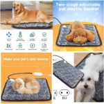 Dog Heated Mat Pet Temperature Adjustable Dog Heating Pad Waterproof Electric Heating Pad Timer Dog Sleeping Supply Waterproof - Image 5