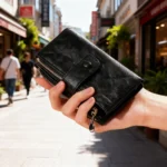 Vintage Women's Wallet, Short 70% off Wallet, Simple-Thin-Anti-Theft Rfid-Blocking Card Holder-Compact Card Case-Cash Pocket - Image 2