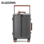 KLQDZMS Carry-on Travel Luggage 20"24"28 Inch Aluminum Frame Large Capacity Trolley Case PC Boarding Box Multi-function Suitcase - Image 6