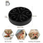 Pet Dog Slow Feeder Bowl Fun Non Slip Anti-Gulping Slower Food Feeding Dishes Eco Dog Bowl for Large Medium Small Dogs Puppy - Image 6