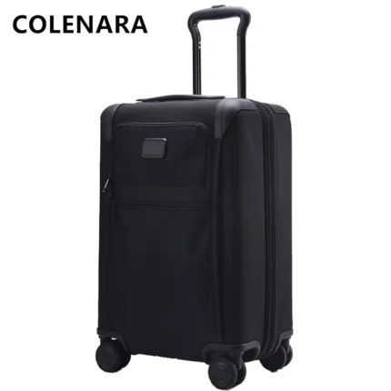 COLENARA Oxford Cloth Suitcase 20 Inches Boarding Box 24" Waterproof Men's Trolley Case Expandable Universal Wheel Luggage