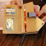 Ladies Fashion Wallet PU Leather Phone Purse Female Hollow Leaves Pouch Clutch Handbag For Women Coin Card Holders Long Wallets - Image 5