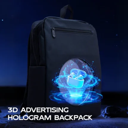 Cool 3D Fan Backpack Hologram Projector Led Sign Holographic Lamp Player Holographic Machine 3D Advertising Backpack Shoulderbag