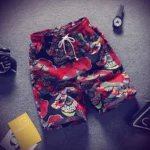 Men Beach Shorts 3D Personalized Abstract Graffiti Printed Quick Dry Fitness Shorts Fresh Casual Breathable Sports Beach Shorts - Image 3