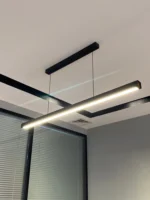 Dining room chandelier Nordic modern lamp dining table bar lamp restaurant lights kitchen lights office company led strip lamps - Image 2