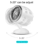 Portable USB Desktop Air Conditioner Electric Fan Conditioning Cooler Degree Rotatable Ventilator Strong Wind For Office Home - Image 3