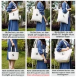 Canvas Tote bag custom printed logo bag thickened three-dimensional canvas bag wholesale custom shopping bag custom - Image 3